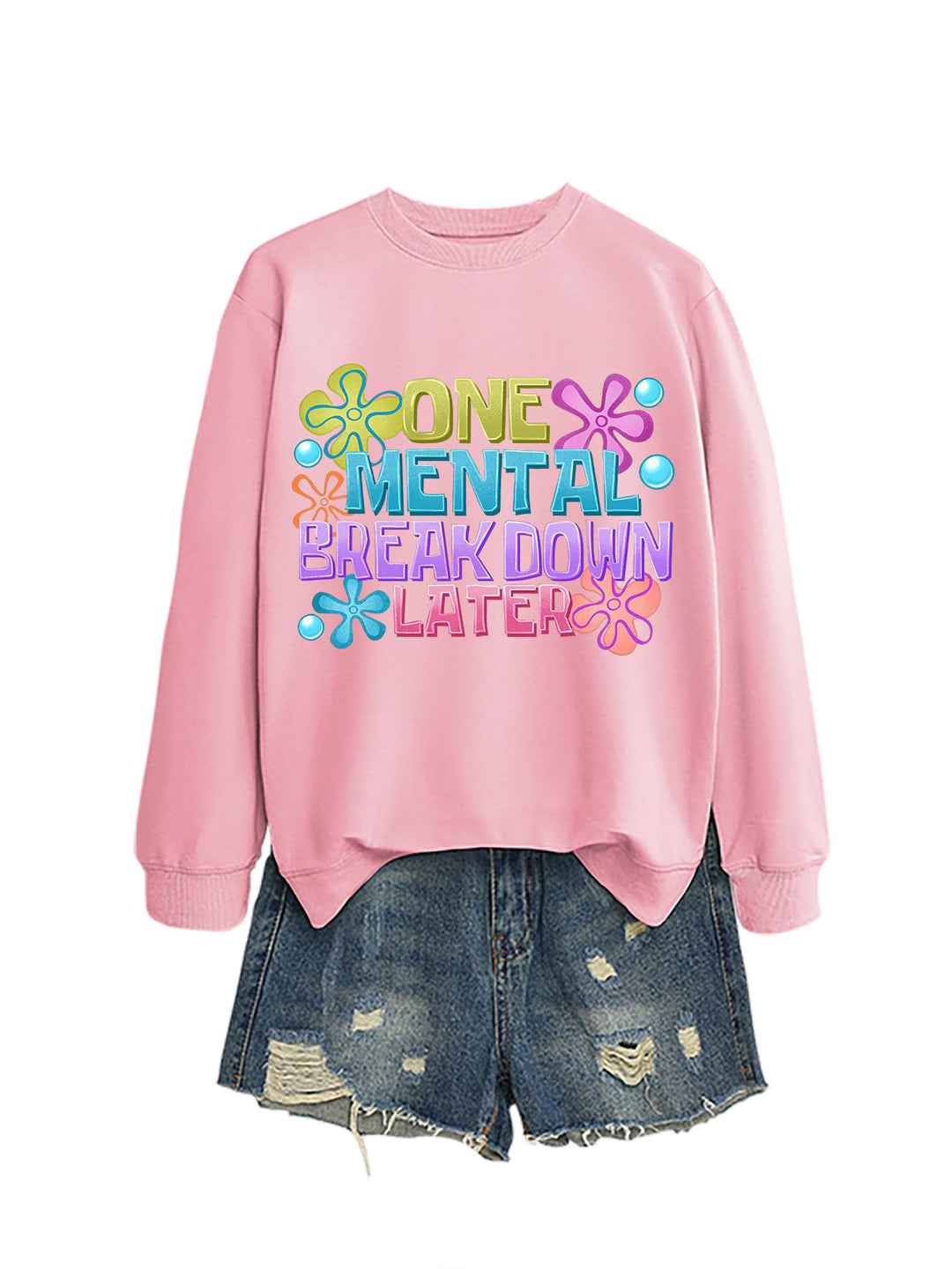 Damen Sweatshirt mit kreativem Aufdruck Drune