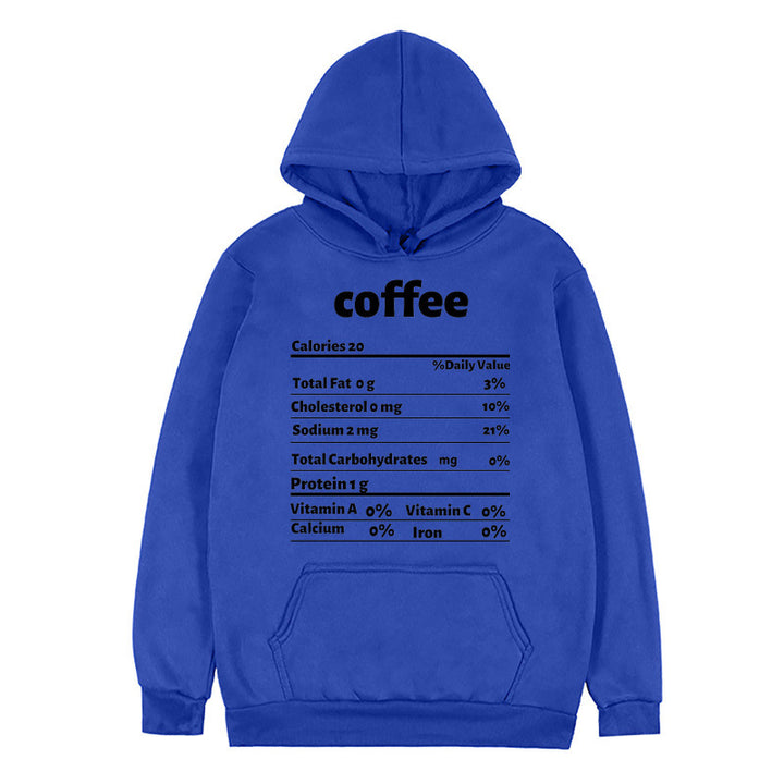 Damen Kapuzenpullover mit kreativem Nährwertdesign Drune