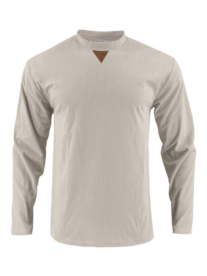 Herren Langarmshirt mit strukturiertem Rippdesign Drune