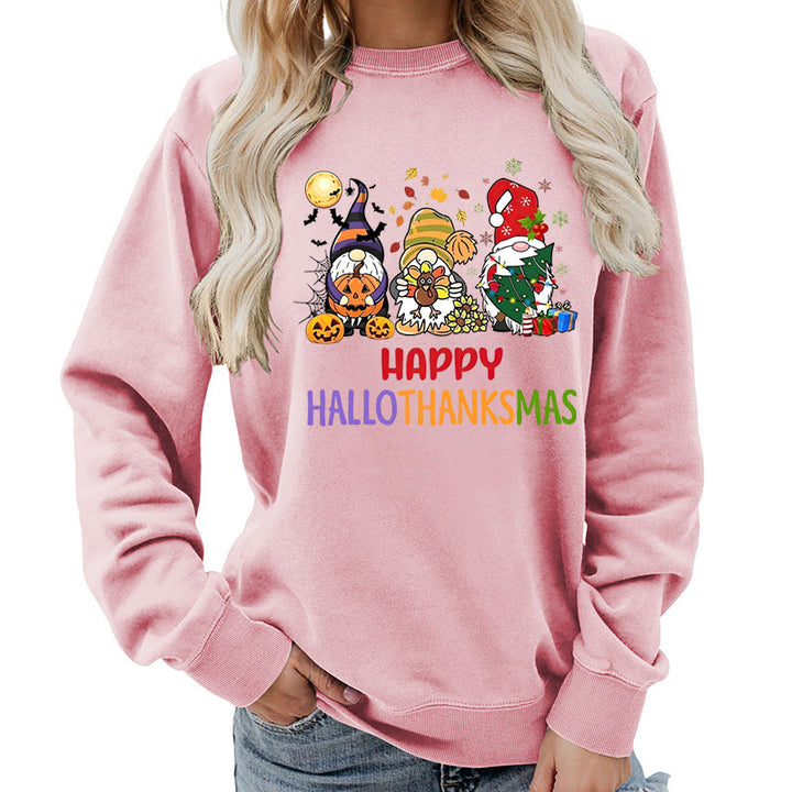 Damen Sweatshirt mit fröhlichem Feiertagsdesign Drune