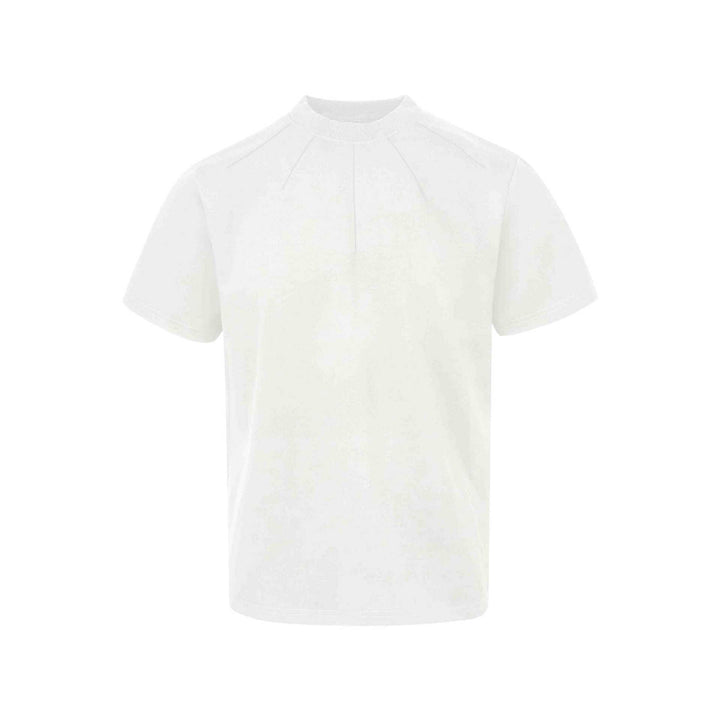 Herren modernes T-Shirt mit hohem Kragen und strukturierter Verarbeitung Drune