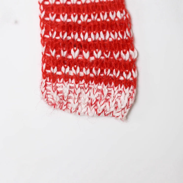 Damen lässiger Strickpullover mit modischem Kragen und Bindebändern Drune