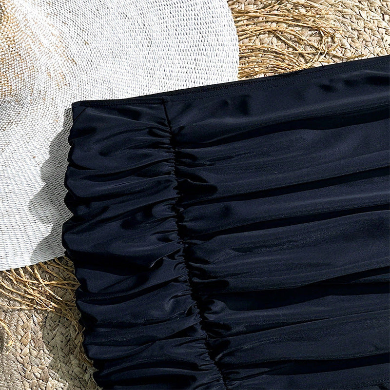 Damen Hochwertiger Rüschenshorts mit elastischem Bund Drune