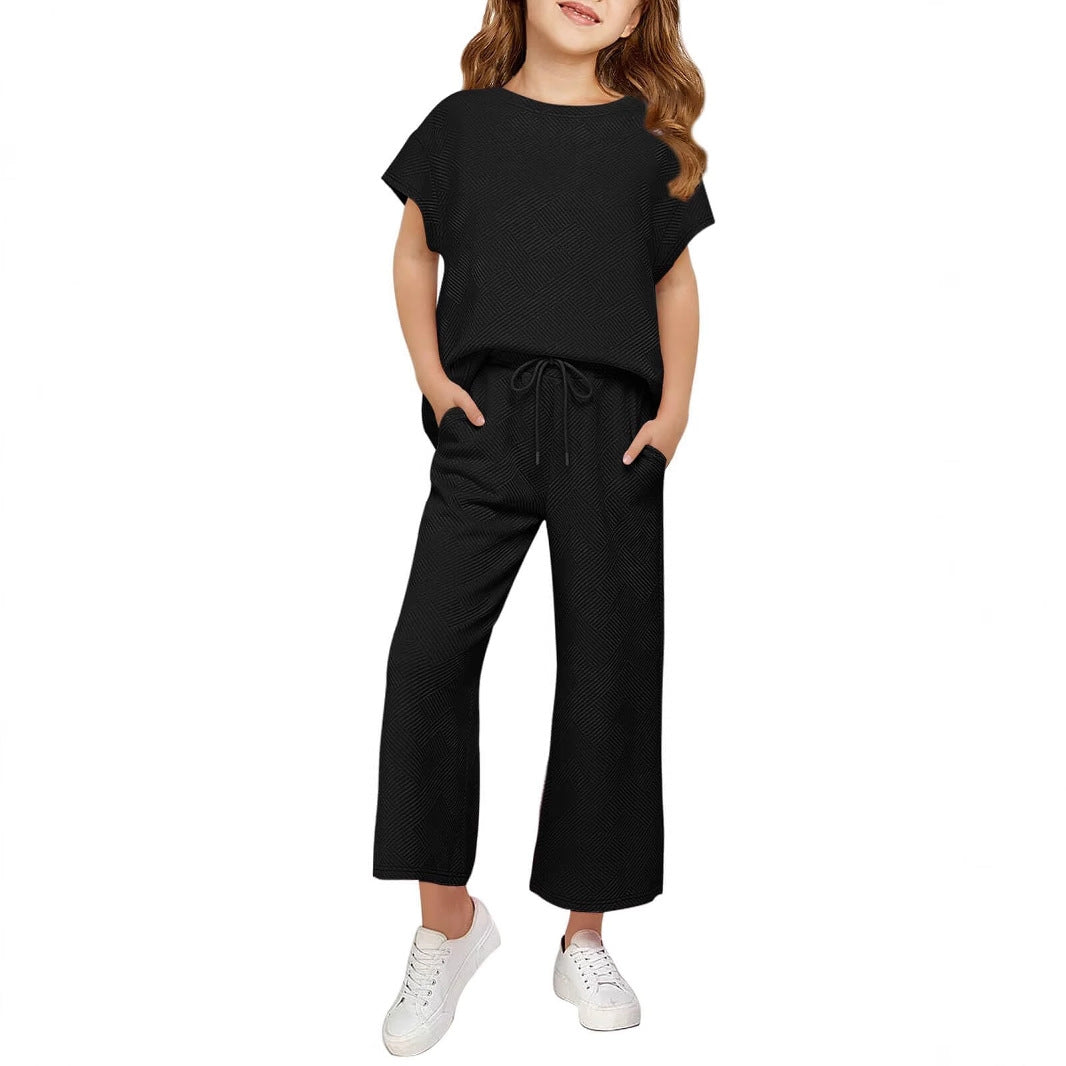 Damen sommerliches Freizeit-Set aus leichter, atmungsaktiver Baumwolle Drune