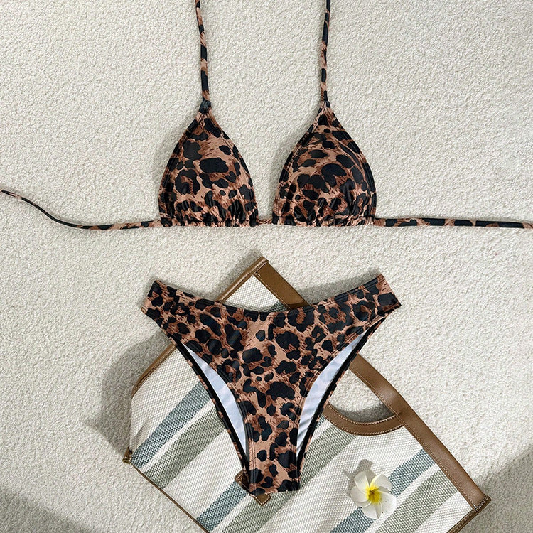 Damen Triangel-Bikini mit dekorativen Punkten Drune