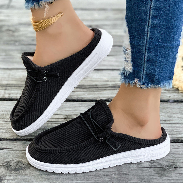 Damen Slip-On Mokassins mit attraktiver Rippstruktur Drune