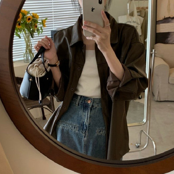 Damen Oberbekleidungsjacke im modischen Oversized-Stil mit praktischen Taschen Drune