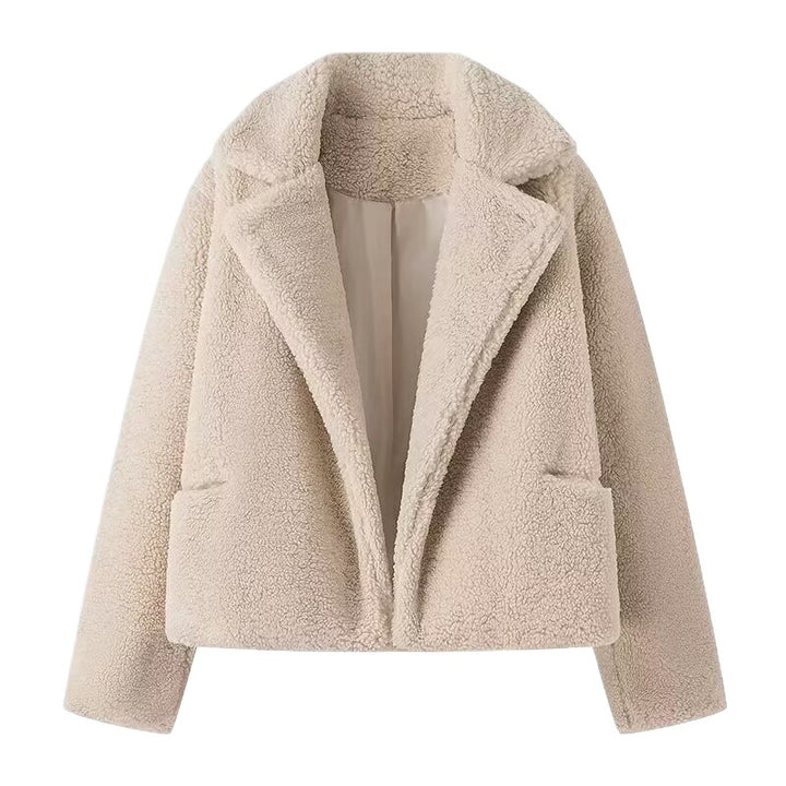 Damen Kunstfelljacke mit schickem Oversized-Schnitt und luxuriösem Innenfutter Drune