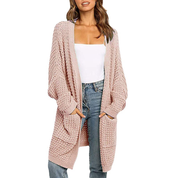 Damen Grobstrick Cardigan mit praktischen Taschen und oversized Schnitt Drune