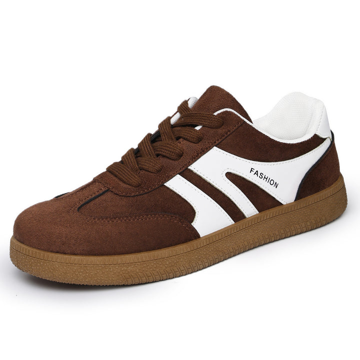 Herren nan retro Veloursleder Sneaker mit gepolstertem Fersenkragen und profilierter Gummilaufsohle Drune