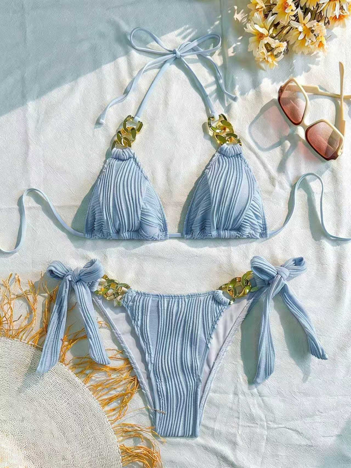Damen Triangel-Bikini mit elegantem Ketten-Detail Drune