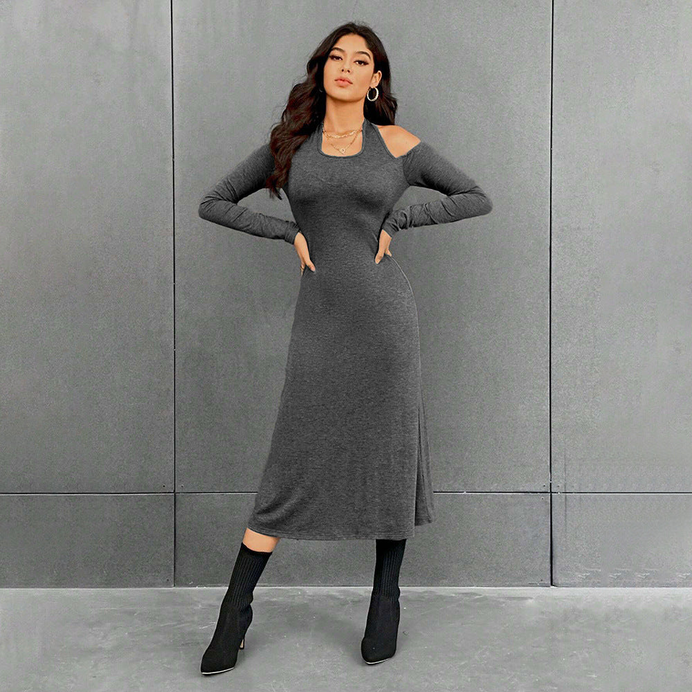 Damen Maxikleid mit schickem Schnitt und eleganten Cut-Out-Details Drune