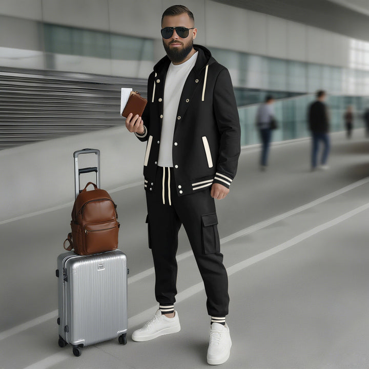 Herren sportlicher Freizeitanzug mit funktionalen Taschen und hochwertiger Verarbeitung Drune