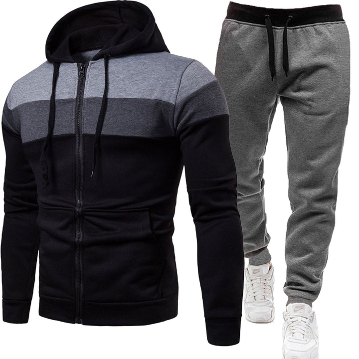 Herren nan zweiteiliges Freizeit-Jogginganzug-Set Drune