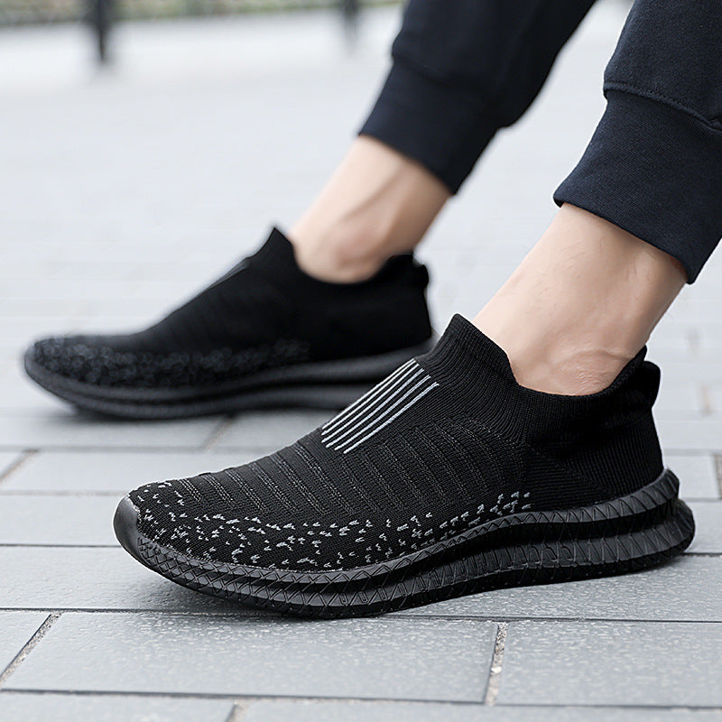 Unisex nan Slip-on Stricktrainer mit formstabilem Sockenschaft, reaktionsfreudiger Leichtsohle und rutschfester Profilkante Drune