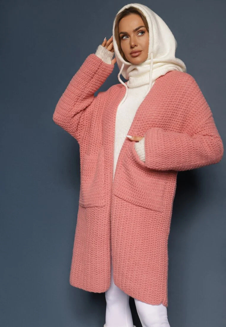 Damen Grobstrickjacke mit lässigem Schnitt und praktischen Taschen Drune
