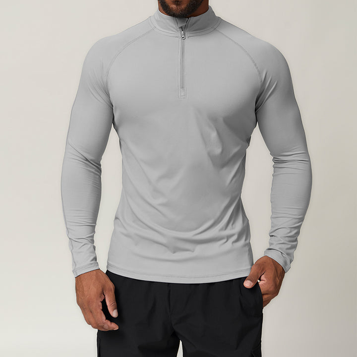 Herren Funktionsshirt mit zippbarem Kragen Drune