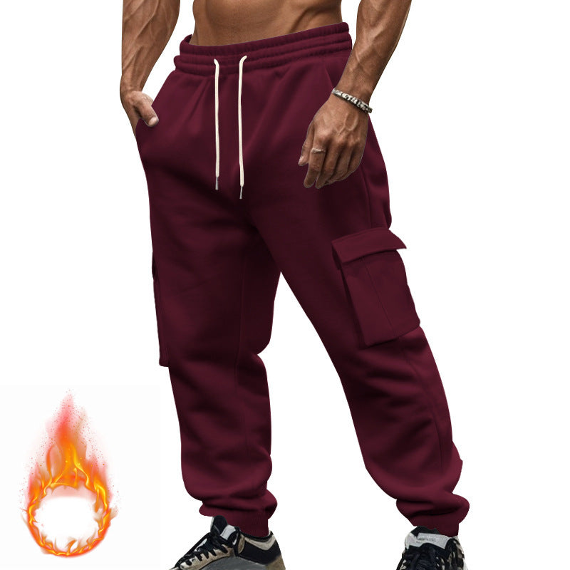 Herren nan Utility-Joggerhose mit seitlichen Klappentaschen, Kordelzugbund und konischer Passform Drune