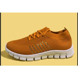 Damen atmungsaktiver Strick-Sneaker mit flexibler Segmentsohle und Komfortfußbett Drune