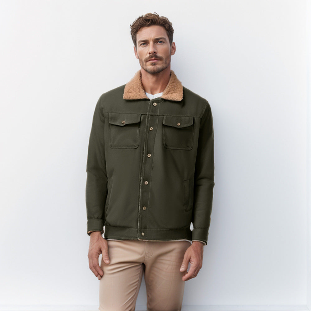 Herren vielseitige Freizeitjacke mit weichem Kragen Drune