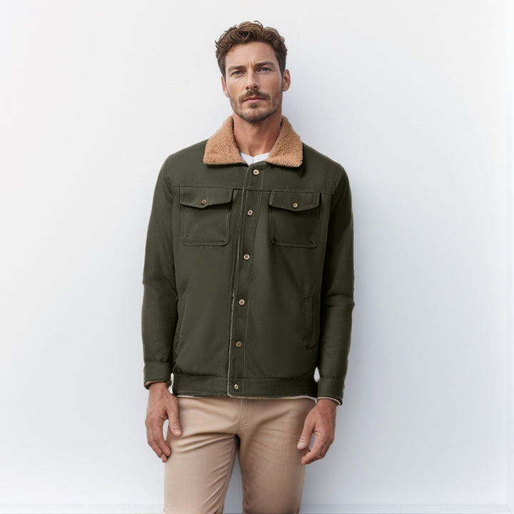 Herren vielseitige Freizeitjacke mit weichem Kragen Drune