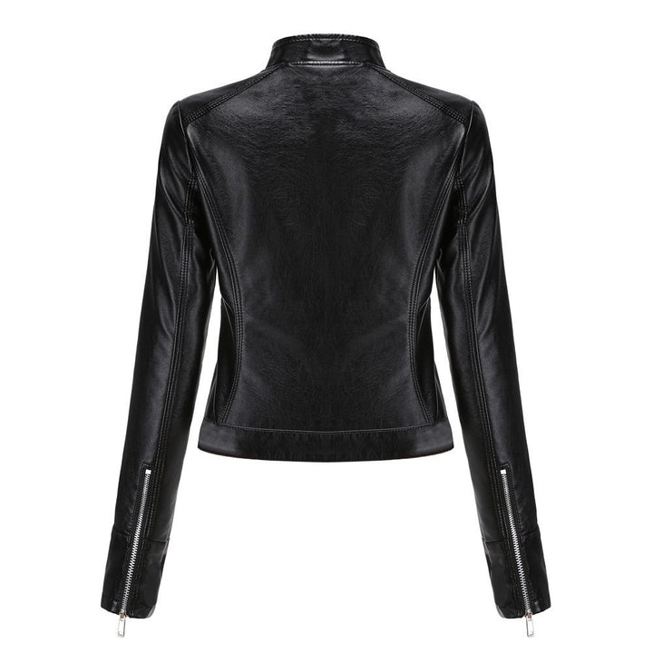 Drune | PU Lederjacke - Elegant & Lebhaft - Reißverschluss Design - Vielseitige Schicht
