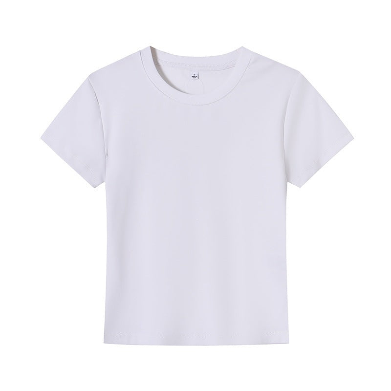Damen Basic T-Shirt mit Rundhalsausschnitt und atmungsaktivem Material Drune