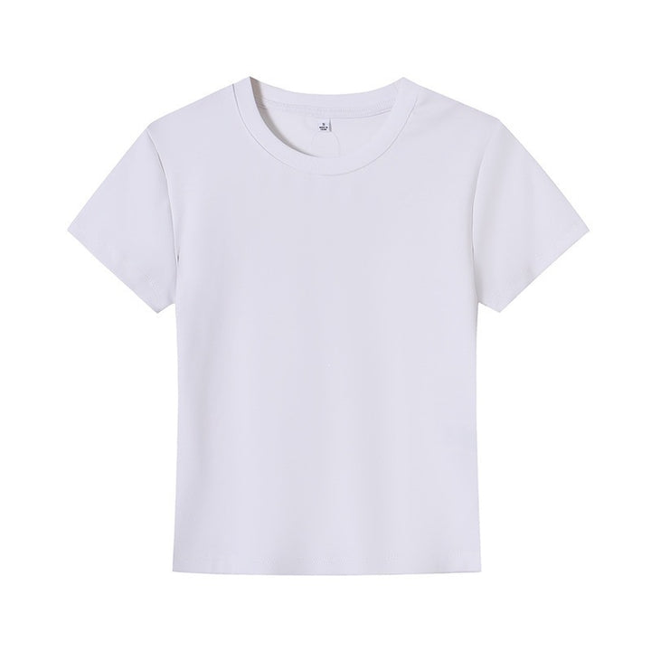 Damen Basic T-Shirt mit Rundhalsausschnitt und atmungsaktivem Material Drune