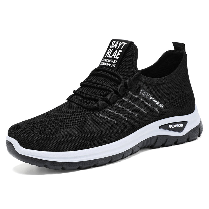Damen nan leichte gestrickte Freizeitsneaker mit elastischem Schnellzug-Kordelsystem und stoßdämpfender EVA-Sohle Drune