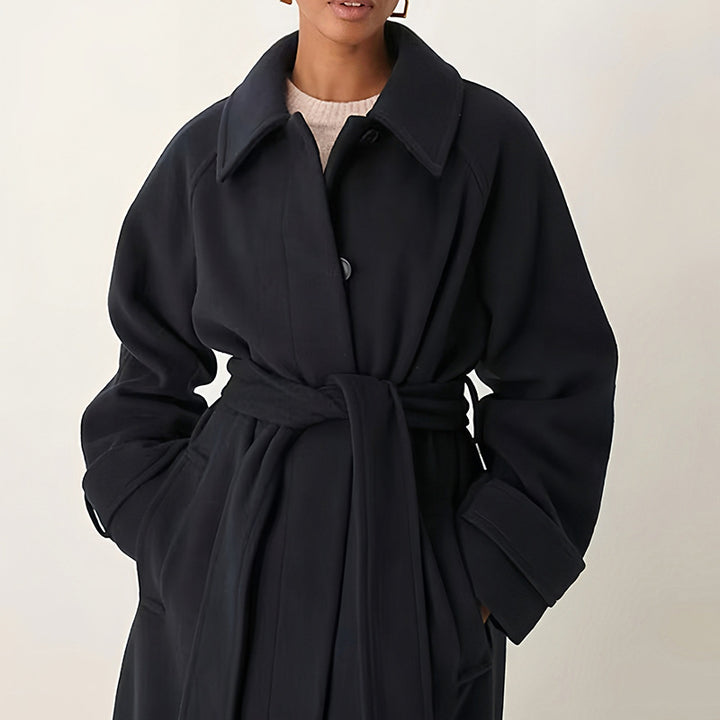 Damen Eleganter und hochwertiger Trenchcoat Drune
