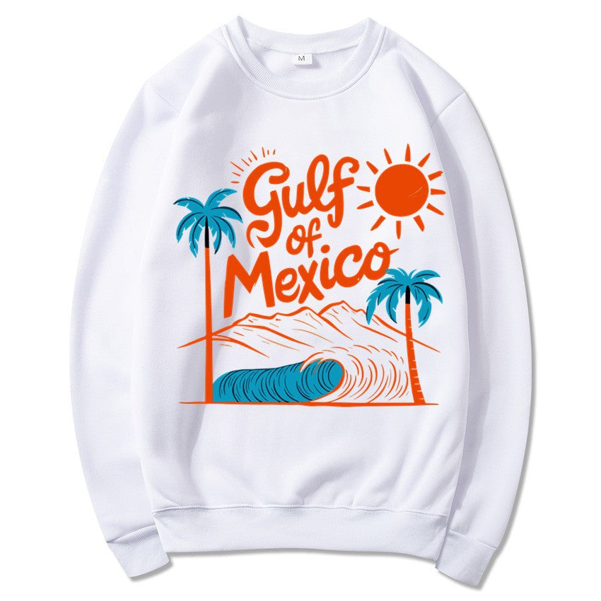 Damen Sweatshirt mit maritimem Grafikdesign und lässigem Schnitt Drune