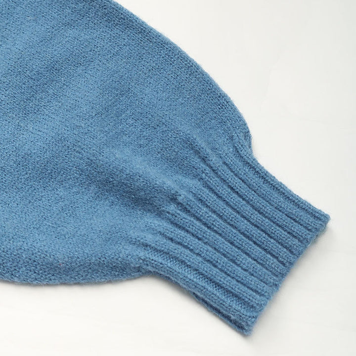 Damen Strickjacke mit hohem Kragen und Reißverschluss Drune