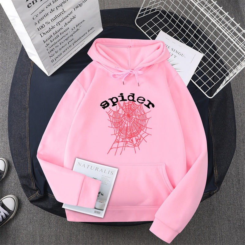 Damen Kapuzensweater mit kreativem Spinnenmotiv Drune