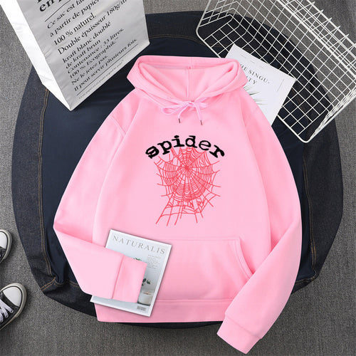 Damen Kapuzensweater mit kreativem Spinnenmotiv Drune