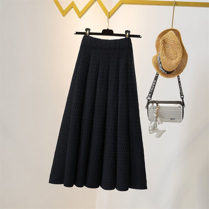 Damen Eleganter weit geschnittener Midirock Drune