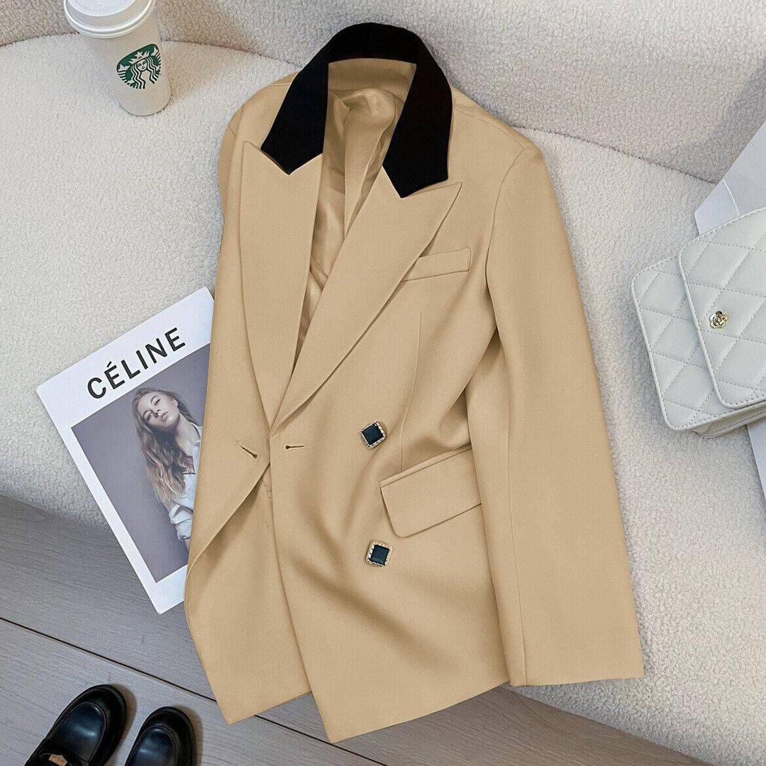 Damen Eleganter und moderner Doppelreiher-Blazer Drune