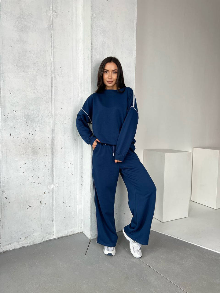 Damen elegantes und lässiges Lounge-Set mit weitem Schnitt Drune