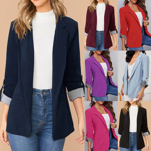 Damen Eleganter Blazer mit strukturiertem Design und praktischem Schnürdetail Drune