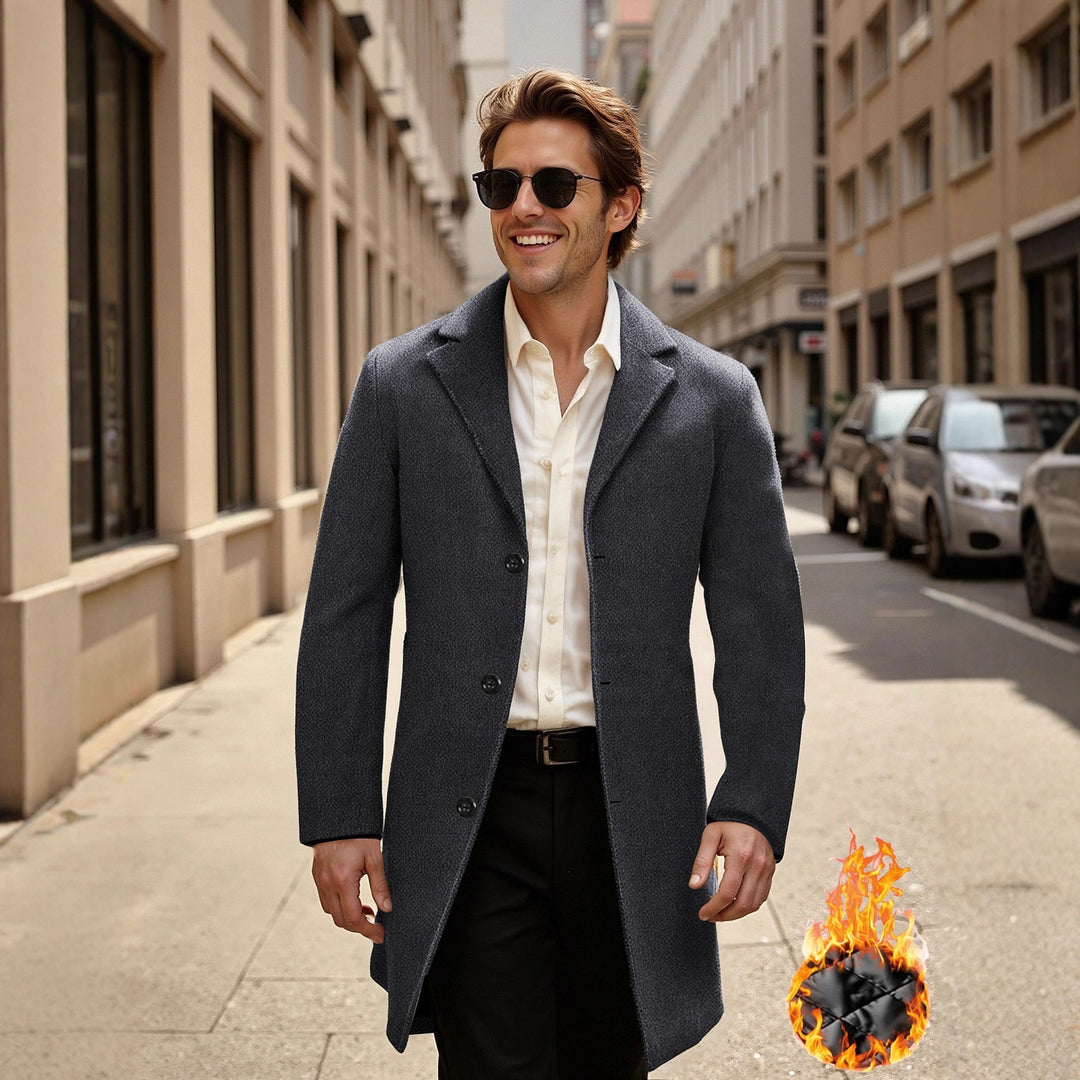 Herren eleganter und stilvoller Übercoat Drune