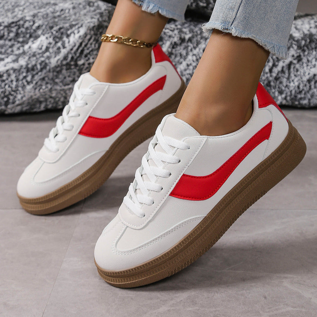 Damen Sportliche Sneaker mit modischem Farbkontrast und rutschfester Sohle Drune