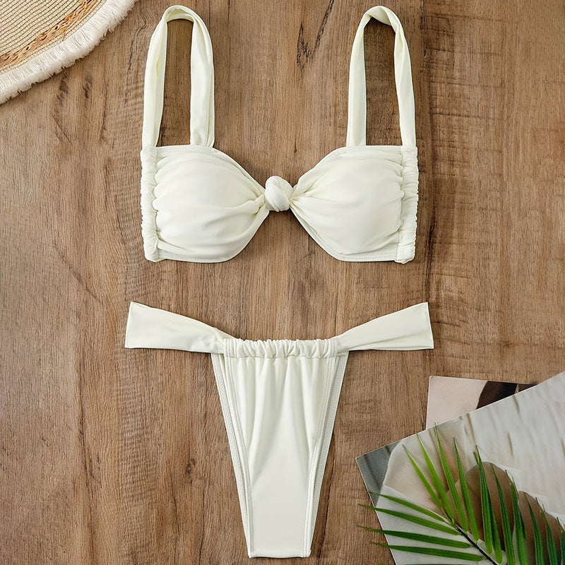 Damen Triangel-Bikini mit raffiniertem Bindeknoten Drune