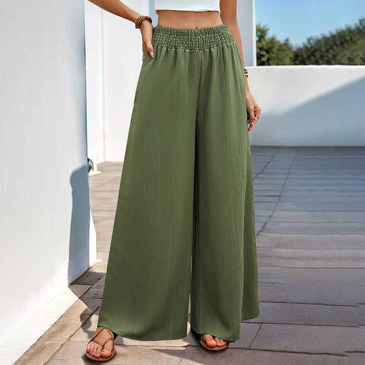 Damen weite Sommerhose mit elastischem Bund und komfortablem Schnitt Drune