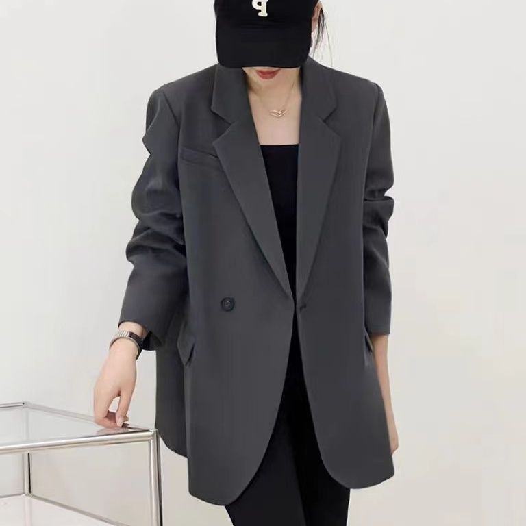 Damen Eleganter oversized Blazer mit strukturiertem Schnitt Drune