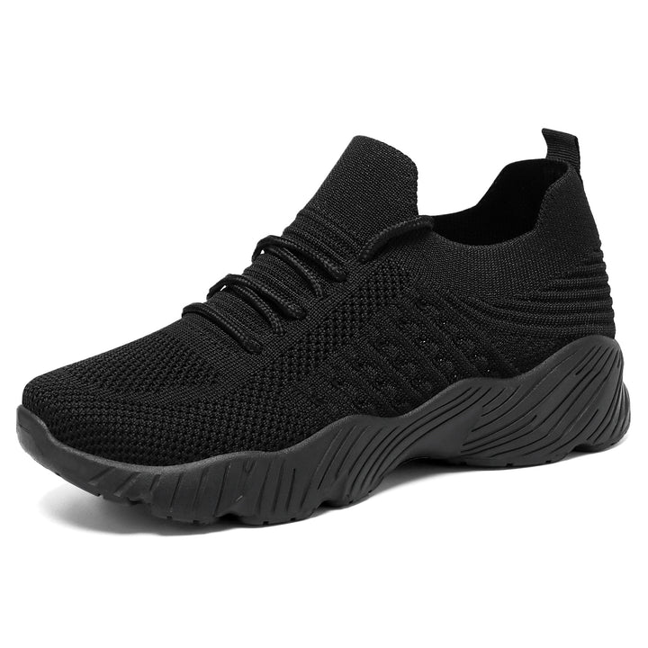 Damen nan gestrickter Slip-On Sneaker mit sockenähnlichem Schaft und dämpfender Profillaufsohle Drune
