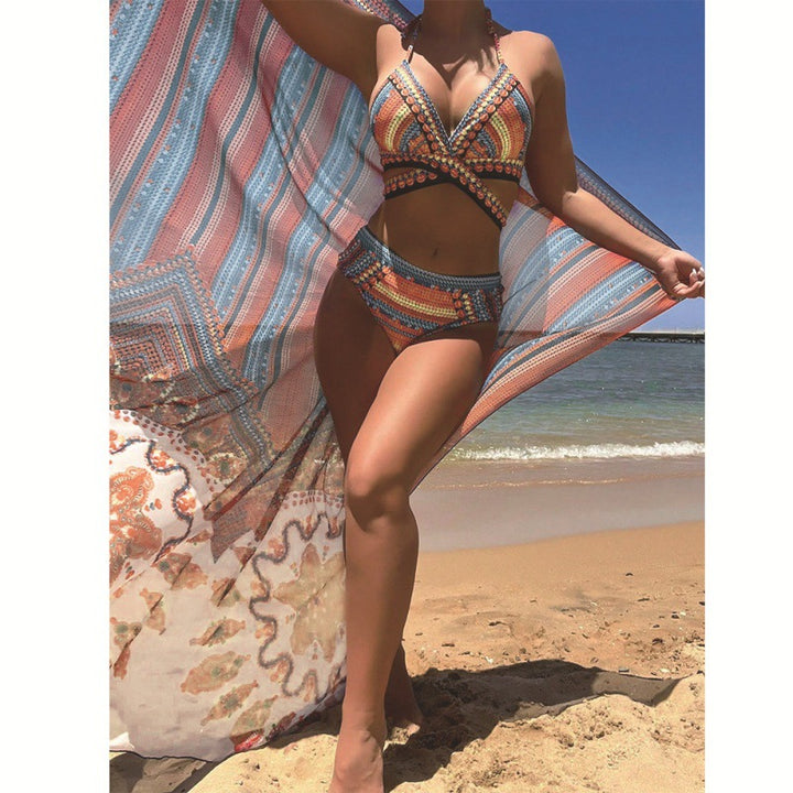 Damen Hochwertiger Bikini-Set mit einzigartigem Muster Drune