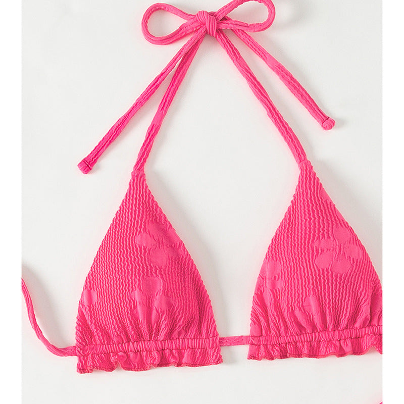 Damen Triangel-Bikini mit raffinierten Rüschen- und Bindedetails Drune