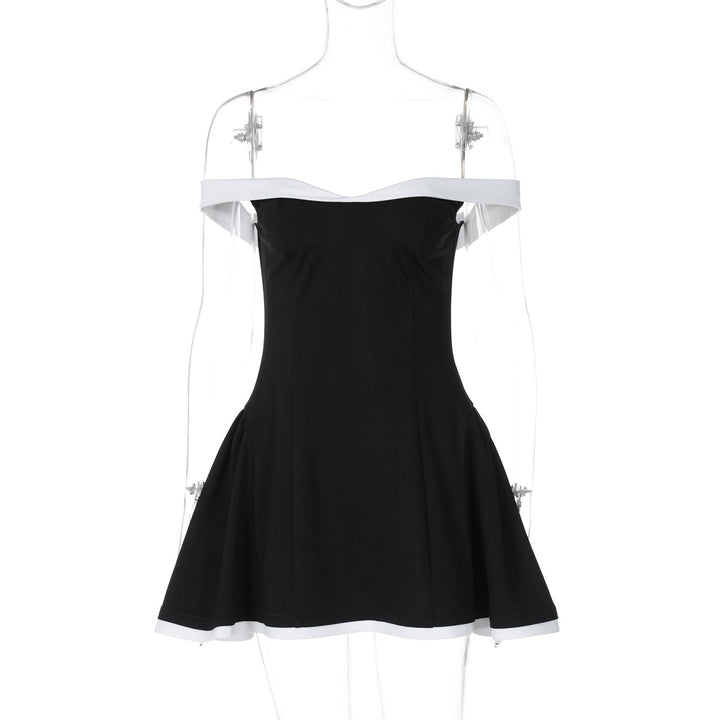 Damen Schulterfreies Abendkleid mit ausgestelltem Rock Drune