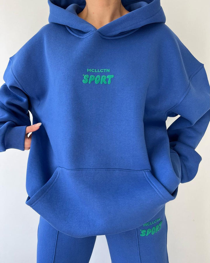 Damen Sportlicher Oversized Hoodie Drune
