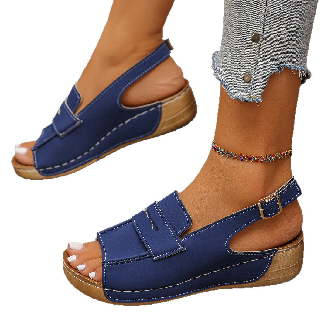 Damen Komfortable Sandalen mit verstellbarem Riemen und anatomischer Fußbettung Drune