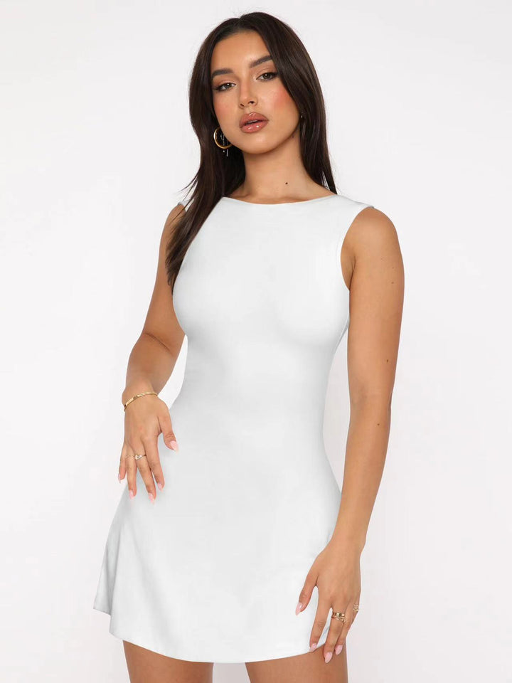 Damen Figurumspielendes Kleid mit elegantem Schnitt Drune